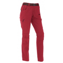 Maul Wall Pants Trail Zipp Off (functional zip-off trousers) long red Women